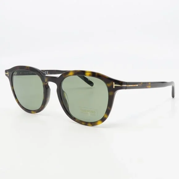 Tom Ford TF816 52N New Tortoise/ Green PAX Sunglasses 51mm with defect - Picture 5 of 6